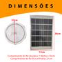 Imagem de Luminaria Solar Sobrepor Spot 3 Cores Led Iluminaçao Casa Varanda Garagem Segurança