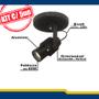 Imagem de Luminaria Spot Aletado Direcionavel Bivolt Kit 5 Unidades Teto parede Sala cozinha Quarto 