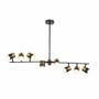 Imagem de Luminaria Spot Lumier Spot Eight Preto e Dourado 105cm GU10