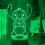 Imagem de luminaria Stitch com base - led colorido- acrilico
