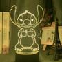 Imagem de luminaria Stitch com base - led colorido- acrilico