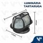 Imagem de Luminária tartaruga oval com grade preto e27 ip65 kit6