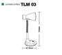 Imagem de Luminaria Taschibra Mesa Tlm-03 E-27 Branco