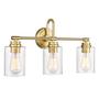 Imagem de Luminárias de banheiro AKEZON Gold 3-Light Vanity KW-7306-3