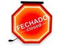 Imagem de Luminoso Led Letreiro Display Placa Led Aberto Fechado Mdf