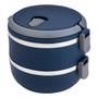 Imagem de Lunch Box Marmita Dupla Inox 1,4l Com Alça Euro Home