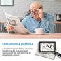 Imagem de Lupa 4x com LED Recarregável - Lupa Portátil com Iluminação USB para Leitura