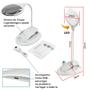 Imagem de Lupa Com Luminária Mesa Estética 6 Leds Portátil E Ajustável XM60203