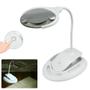 Imagem de Lupa Com Luminária Mesa Estética 6 Leds Portátil E Ajustável XM60203
