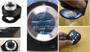 Imagem de Lupa Conta Fios 2020 Profissional 20x com led e escala em mm (resolução 0,5mm) e pol + bolsa de couriça