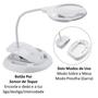 Imagem de Lupa Luminaria Mesa Base Flexível Dobrável 6 Led Interruptor 2 Toque XM60203