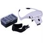 Imagem de Lupa Profissional 9892B1 Magnifier Com Pala 2 Leds 5 Lentes