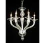 Lustre 06 Braços Cristal Branco Alta Decoração Formosa - LUXdécor Casa e Jardim Imagem de Lustre 06 Braços Cristal Branco Alta Decoração Formosa