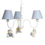 Imagem de Lustre 3L Simples Com 3 Ursinhos De Boné Bebê Infantil