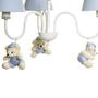 Imagem de Lustre 3L Simples Com 3 Ursinhos De Boné Bebê Infantil