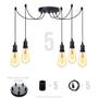 Imagem de Lustre Aranha Com 5 Pendentes