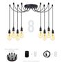 Imagem de Lustre Aranha Com 8 Pendentes