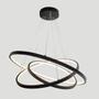 Imagem de Lustre Arcos Pendente Ring 3 Aros Led 105W 6000K - Preto