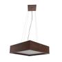 Imagem de Lustre Bonadri Wood Quadrado 25Cm Pendente Madeira Imbuia