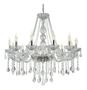 Imagem de Lustre Candelabro Pendente Luxo Cristal Legitimo Transparente 12 Braços Sala Quarto Cozinha Inl53