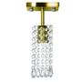 Imagem de Lustre Clearcrillic Cristal Acrílico Quadrado Dourado