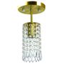 Imagem de Lustre Clearcrillic Cristal Acrílico Redondo Dourado