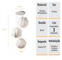 Imagem de Lustre com 3 pendentes im light 