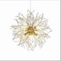 Imagem de Lustre Cristal Flor Dourada 50 Cm