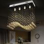 Imagem de Lustre cristal legitimo - champanhe gold ondas