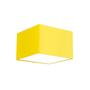 Imagem de Lustre Cupula Dome Quadrado 30x20cm Amarelo