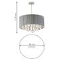 Imagem de Lustre Cúpula Startec Master Diamond 50cmx1,10m