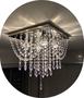 Imagem de Lustre de Cristal Acrilico Diamond 30x30 Sala Quarto Hall Vai Montado