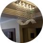 Imagem de Lustre De Cristal Base Retangular 90cmx25cm Com Lâmpadas BQ