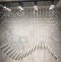Imagem de Lustre De Cristal Base Retangular 90cmx25cm Com Lâmpadas BQ