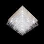 Imagem de Lustre de Cristal e Vidro com Base em Aço Inox Polido Square para 9 Lâmpadas G9 - JP-SQUARE-45