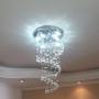 Imagem de Lustre De Cristal Em Espiral Com 70Cm De Altura