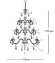 Imagem de Lustre de cristal legítimo 24 braços - candelabro