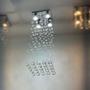 Imagem de Lustre de Cristal Legítimo K9 com 60 cm de Altura Para Sala de Jantar Direto De Fábrica - Casa Cristalle