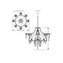 Lustre de cristal taschibra glam conhaque 8xe14 Imagem de Lustre de cristal taschibra glam conhaque 8xe14