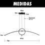 Imagem de Lustre de LED Arco e Circulo - Vancouver - Preto - 100cm - 36 Watts - Controle com Dimmer
