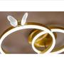 Imagem de Lustre de Teto Borboleta com 2 Arcos Redondo Bivolt