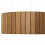 Imagem de Lustre Decorativo Madeira Pendente Redondo Dunas 60Cm