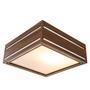 Imagem de Lustre Decorativo Madeira Plafon Ilhota Mirror 30Cm