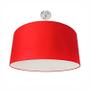 Imagem de Lustre Dome Pelegrin PEL-021 Metal Tecido Vermelho