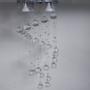 Imagem de Lustre Espiral De Cristal Para Sala Com Base De Inox Espelhado 20x20cm