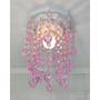 Imagem de Lustre Infantil Moderno com Base e Pingentes Rosa