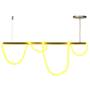 Imagem de Lustre Luminária Pendente Corda 95cm Dourado 60w 3.000K Bivolt - Com Led