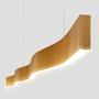 Imagem de Lustre Madeira Retangular Linear LED Integrado 150cm -SNK 02