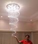 Imagem de Lustre modelo espiral para laje, gesso drywall, forro de PVC e/ou madeira