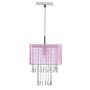 Imagem de Lustre Para Sala De Cupula Cristal Acrílic Marrycrilic Rosa